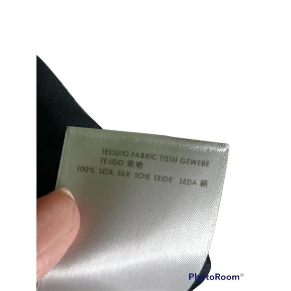 Stella McCartney Navy 100% Silk Blouse Women's Size 38 NEW! - Picture 5 of 6